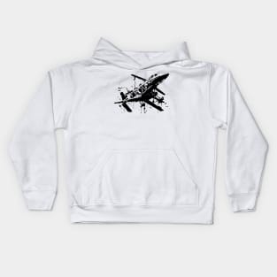 fly with skeleton Kids Hoodie